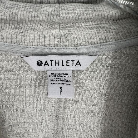 Athleta Cardigan Womens S Pranyama 2 Wrap Gray Athleisure Athletic Gym Lagom - Picture 4 of 6